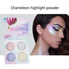 HANDAIYAN 4 цвета пигментный хайлайтер Шиммер блеск Радужная палитра косметический макияж хайлайтер пудра Макияж