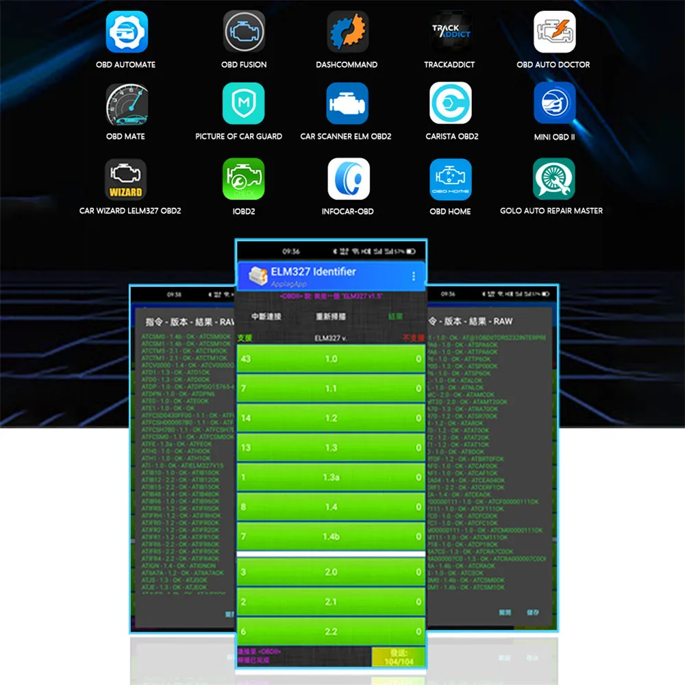 ELM327 V1.5 V2.1 OBD2 Bluetooth 5 1 автомобильный диагностический интерфейс ELM 327 аппаратное