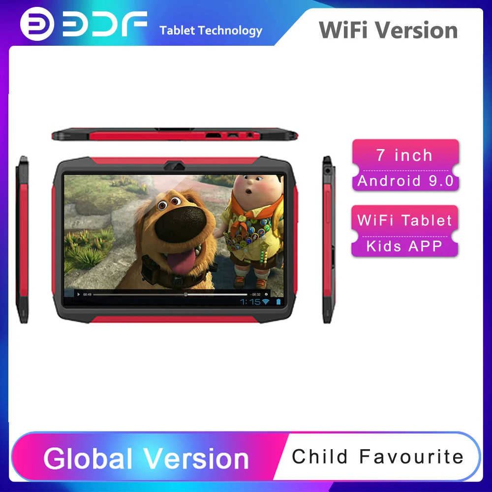 

BDF лучший подарок для детей 7-дюймовый планшетный ПК Android 9,0 планшетный ПК 1 ГБ/16 Гб WiFi сети Pro планшеты двойная камера четырехъядерный планшет ...