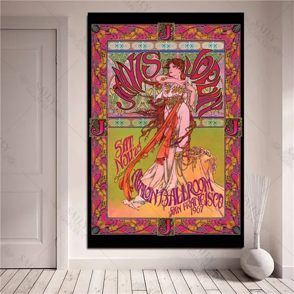 

Janis Joplin Canvas Painting Masse Concert Classic Rock Art Print Poster Pop Blues Music Star Pictures Wall Art Home Decoration