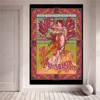 Художественный постер Janis Joplin на холсте групповый концерт, классический рок, постер с изображением поп-блюз, музыки, звезд, настенное искусство, украшение для дома