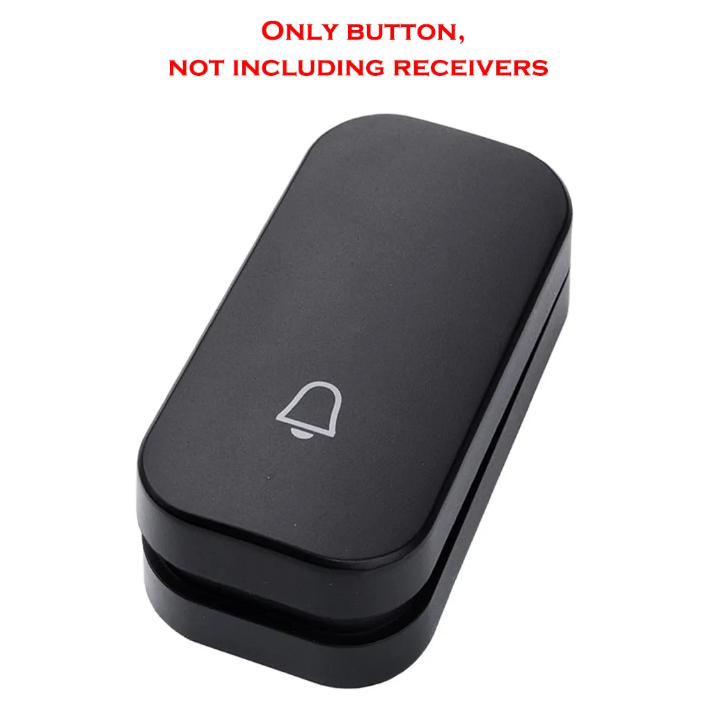 only button SMATRUL с автономным питанием водонепроницаемый беспроводной дверной звонок Ночной светильник без батареи ЕС вилка Домашний Беспроводной дверной звонок 1 2 кнопки 1 2 приемника - Цвет: only button