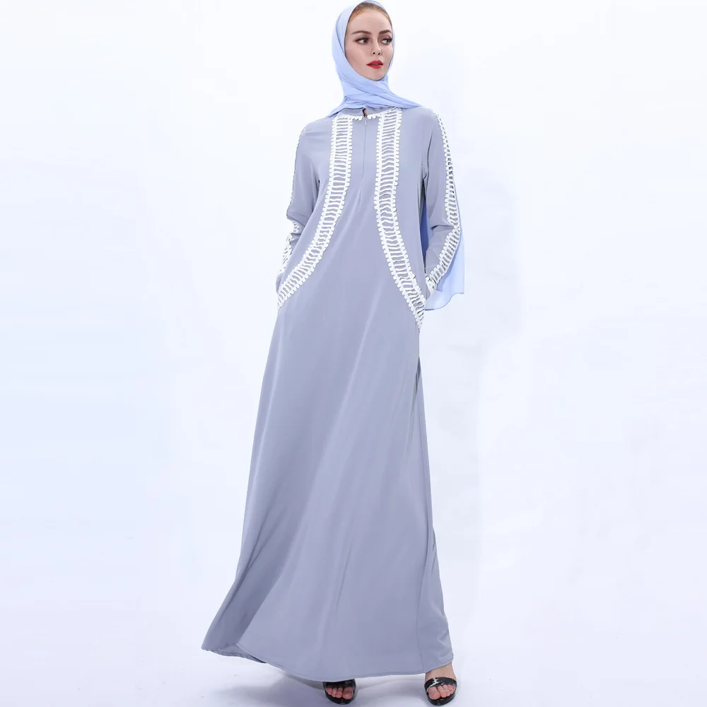 

Abaya Turkish Hijab Muslim Dress Women Kaftan Dubai Arabic Caftan Robe Musulmane Islamic Clothing Baju Muslim Wanita