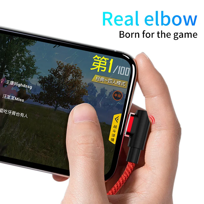 Магнитный USB кабель 90 градусов 3A Micro Type C для Samsung Xiaomi Huawei быстрая зарядка зарядный