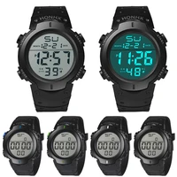 fashion waterproof men boy lcd digital stopwatch date rubber sport wrist watch automatic luxury clock men waterproof mechani
