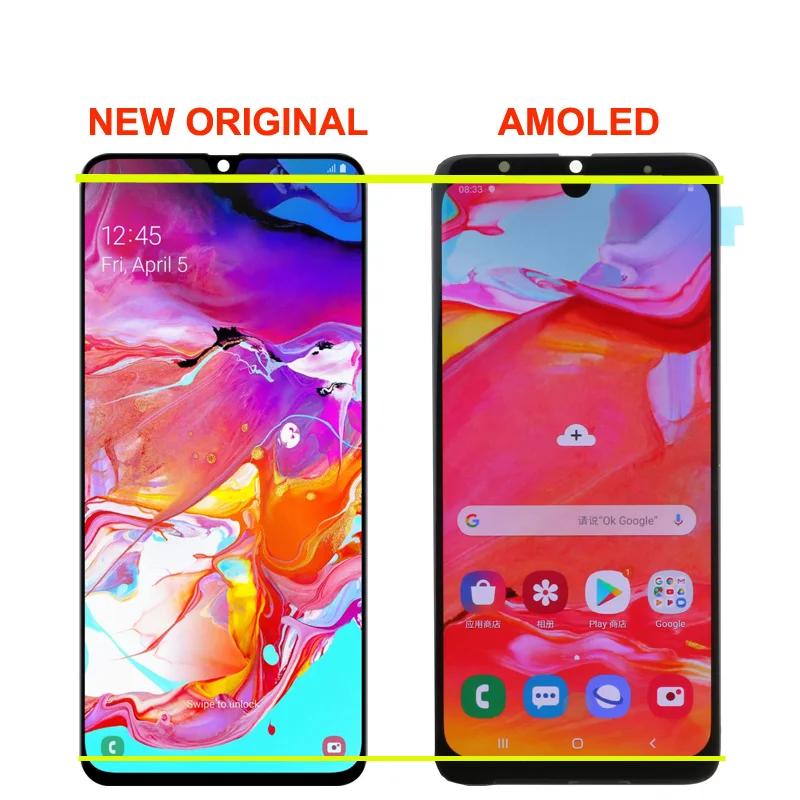 Оригинальный Новый ЖК-дисплей для Samsung Galaxy A70 A705 A705F дигитайзер сенсорного экрана