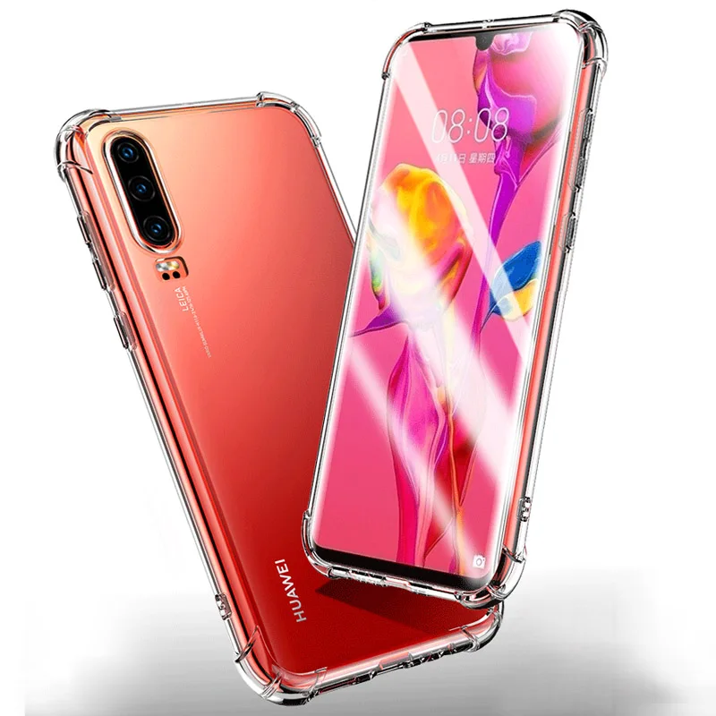 Прозрачный чехол для huawei p30 lite, чехол s для huawei p30 pro p 30 lite, светильник, силиконовый, ТПУ, противоударный чехол