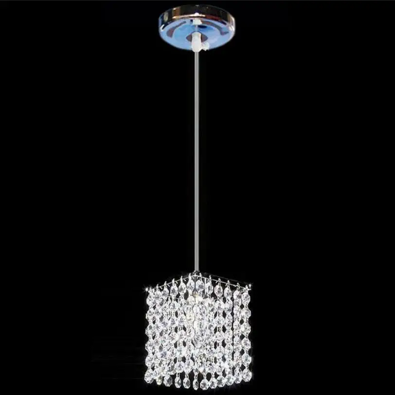 Современная простая железная хрустальная люстра светодиодная лампа высокого