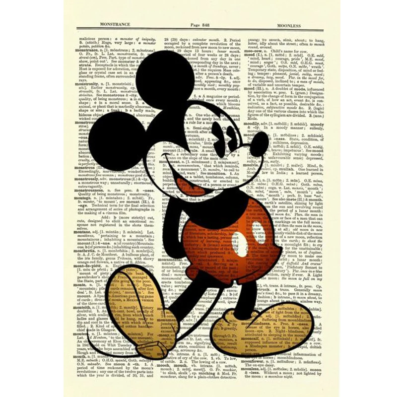 

Disney Mickey 5D DIY Diamond Painting full Square Round Diamond Embroidery Cross Stitch Rhinestone Mosaic decor for GIft