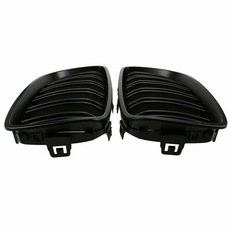 

Black Diamond Style ABS Front Bumper Kidney Grille Grill with Front Center Kidney Grille Grill (Matte Black)