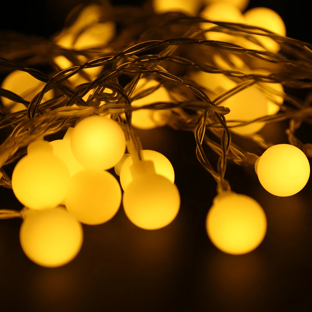 6 м 50LED Батарея коробка Фея светильник строка дистанционного Управление мяч