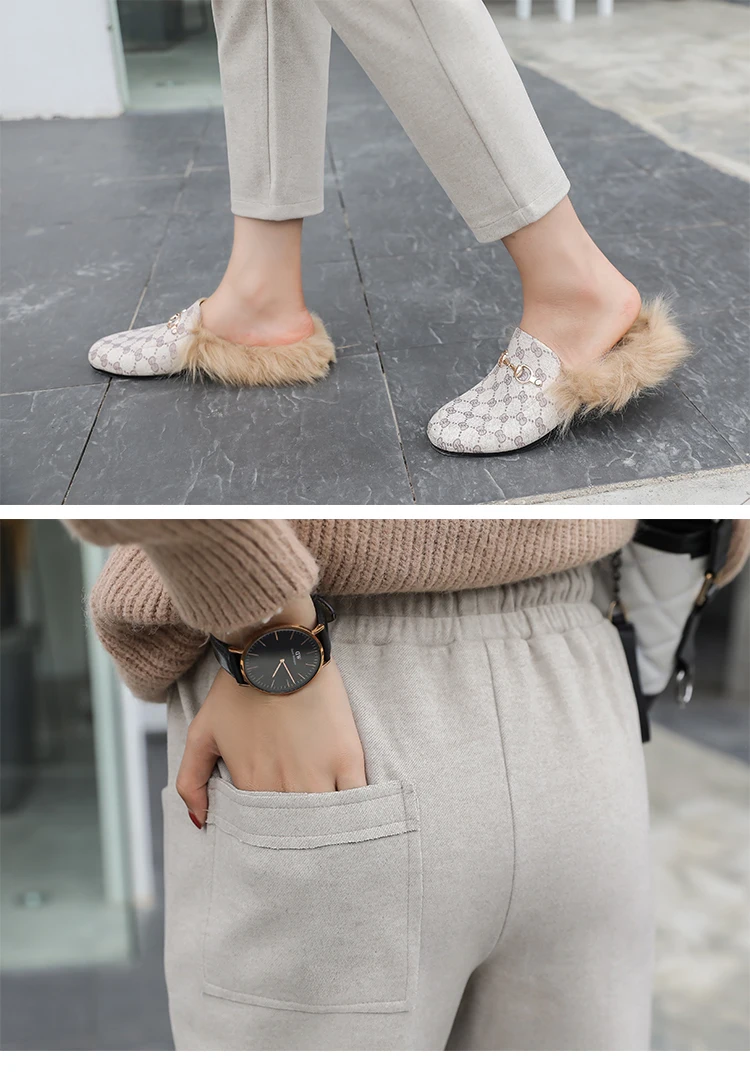 Женские шерстяные брюки новые модные женские толстые теплые шаровары с высокой