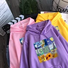 Новинка, молодежная яркая картина Картина картиной, Женский пуловер в стиле Харадзюку 90-х годов, Классический шерстяной свитшот с капюшоном