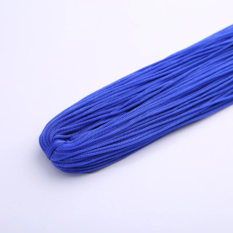 Многоцветный Прочный Плетеный макраме Шелковый Атласный нейлоновый шнур 40-50 м