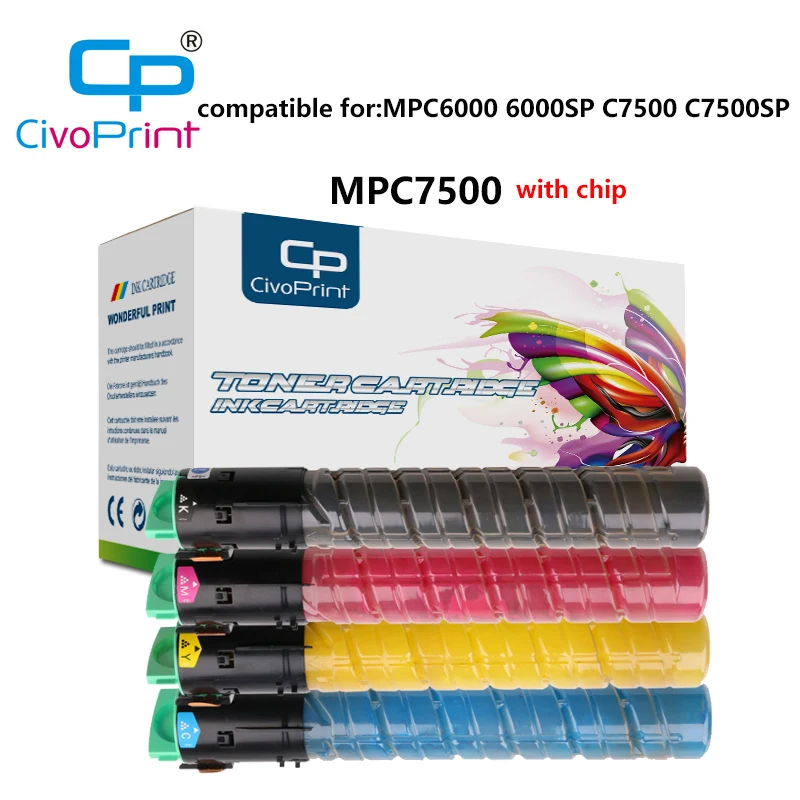 Картридж с тонером civoprint для копировального аппарата Ricoh MPC6000 C6000SP C7500