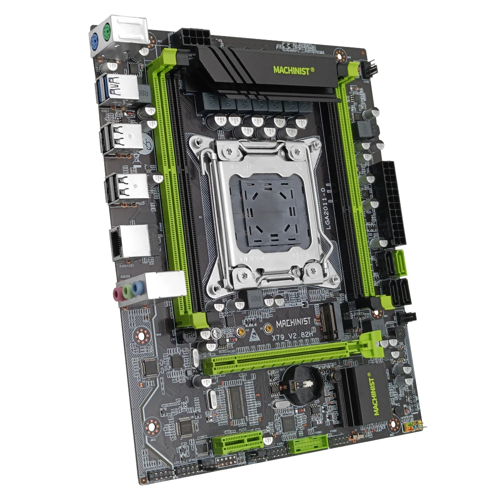 machinist x79 lga 2011 motherboard kit set with intel xeon 2650 v2 cpu 16gb 28gb ddr3 memory ram x79 v2 82 four channel free global shipping
