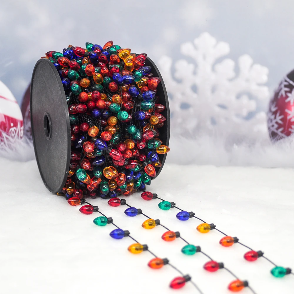 

1/3/5M Christmas Decoration Light String Xmas Wreath DIY Color BulbOrnaments Pendant Noel Deco Home Decoration Natal Navidad