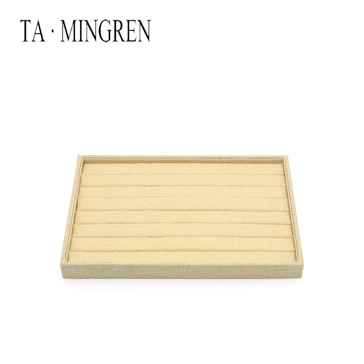 Горячая Распродажа модные ювелирные изделия из льна кольцо серьги дисплей лоток