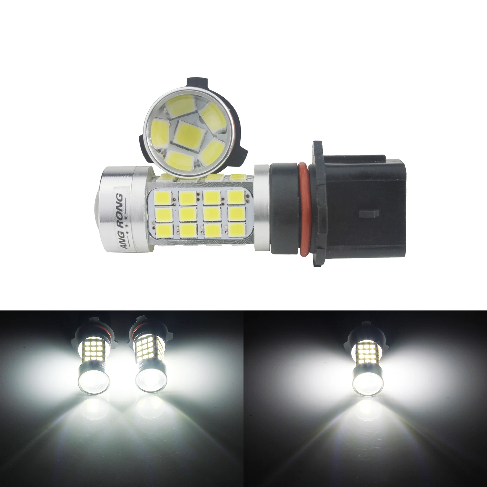 ANGRONG 2x P13W PSX26W SH23W светодиодный ные лампы 45W Противотуманные фары DRL Для Skoda Yeti