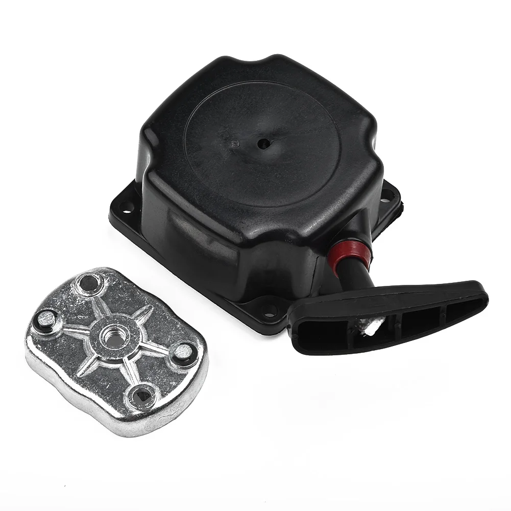 Новый черный потяните старт стартер W/Собачка пластина для 47cc/49cc двигателя Strimmer