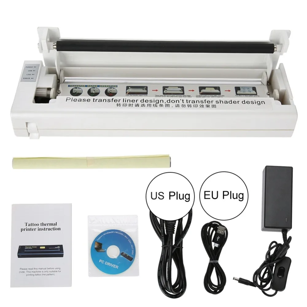 

Tattoos Transfer Machine Printer Drawing Thermal Stencil Maker Copier for Temporary Tattoo Transfer Paper Supplies Microblading
