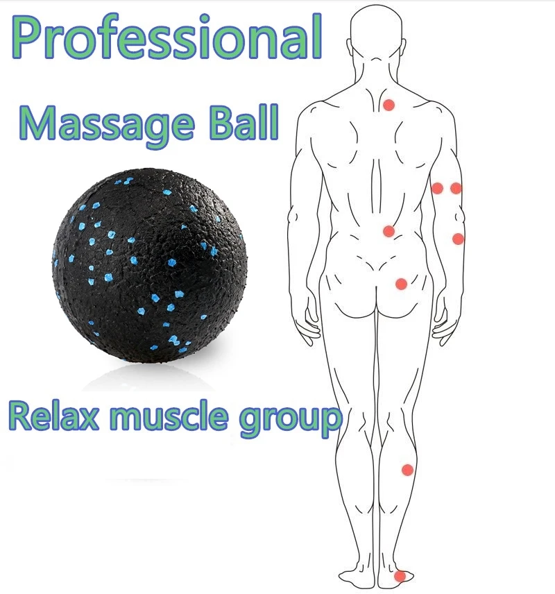 Набор для массажа мышц ролик йоги и фитнеса с сумкой транспортировки мячи в форме