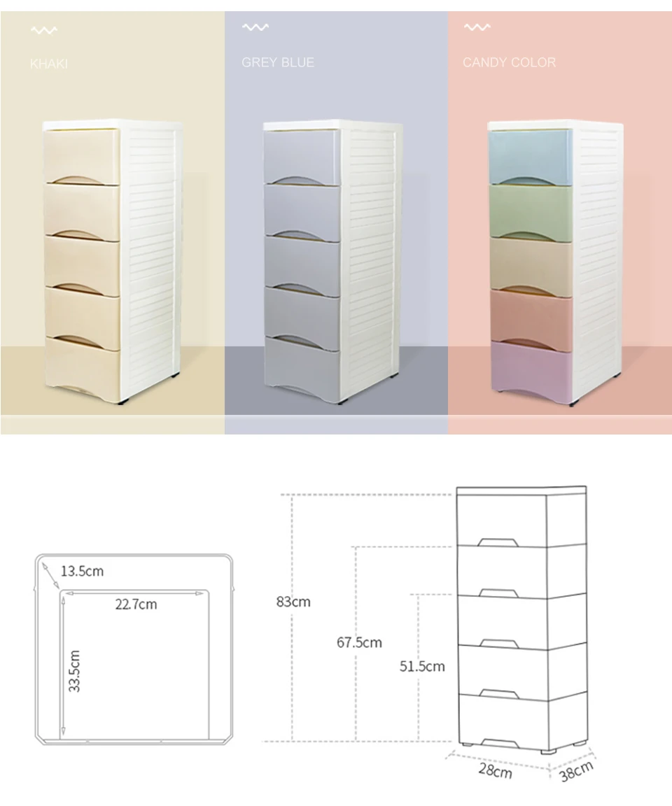 BNBS пластиковый шкаф для хранения кухонных ящиков Органайзер комод тип одежды