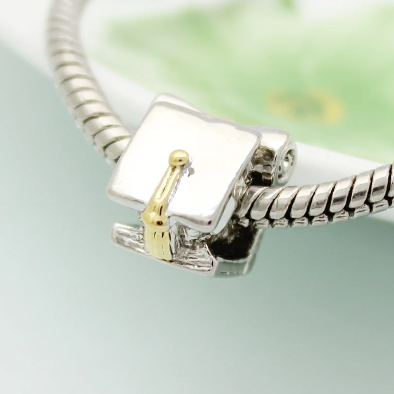 DIY выпускник траншеекопатель колпачок книги для шарма бусины Fit Pandora браслет