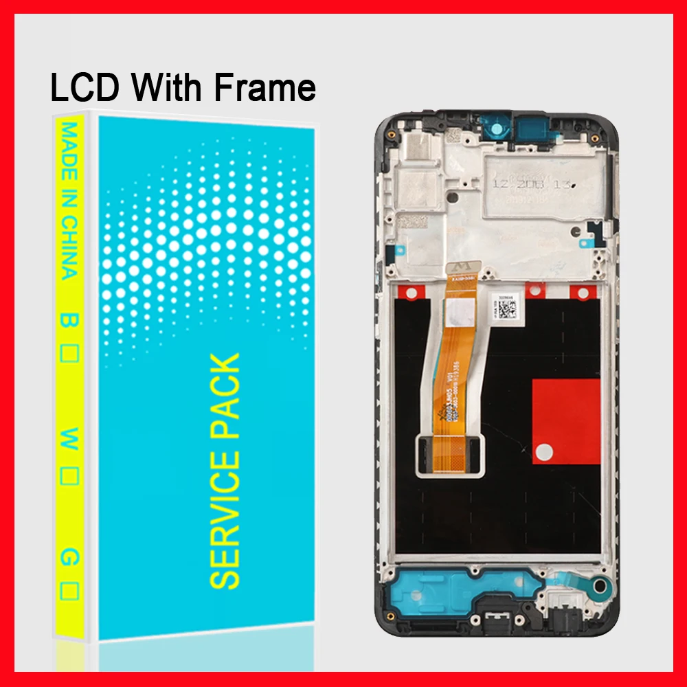 6 3inch original for realme 5 pro lcd display touch screen digitizer assembly for realme 5pro lcd with frame replacement free global shipping