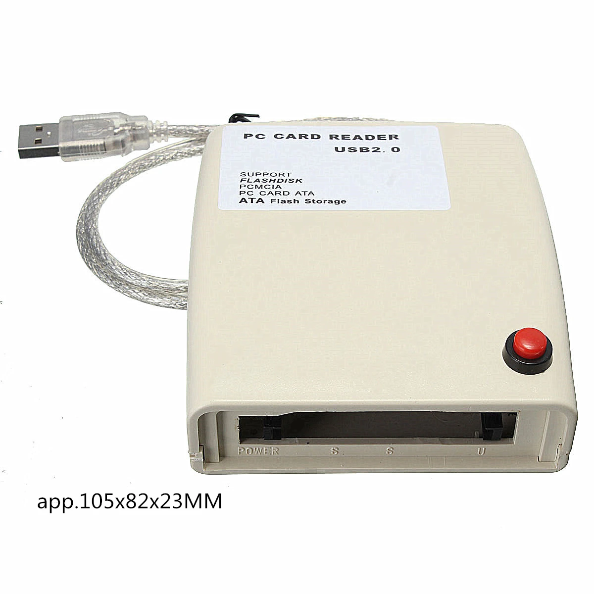 USB 2.0 to 68 Pin ATA PCMCIA Flash Disk Memory Card Reader Adapter Converter For Windows