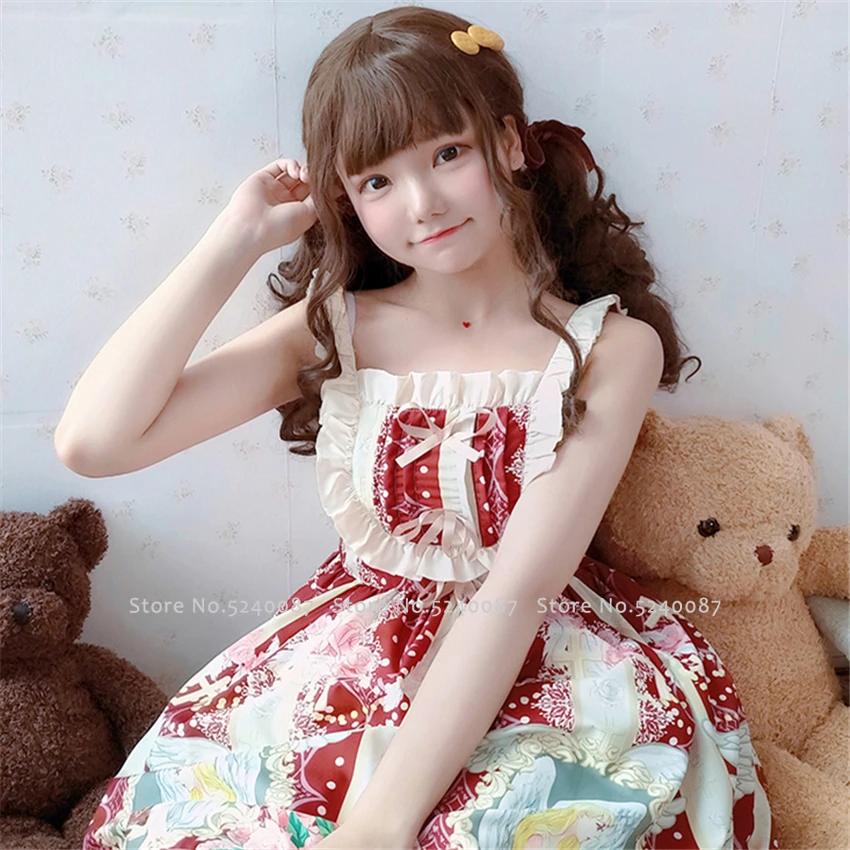 Платье для девочек в японском стиле платье принцессы ретро маскарадное вечерние