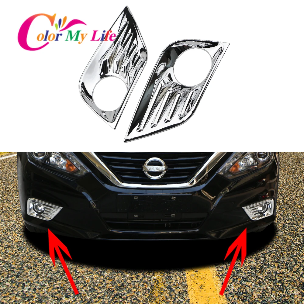 ABS хромированный автомобильный передний противотуманный светильник чехлы для