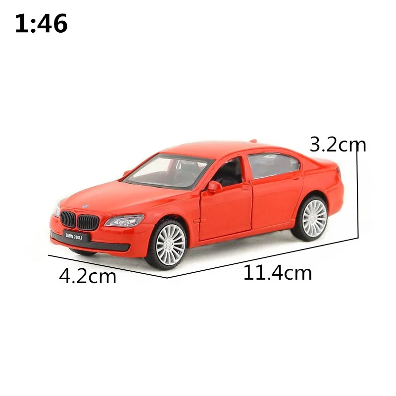 CAIPO масштаб 1:46 BMW760i литой металлический автомобиль с откидывающейся спинкой