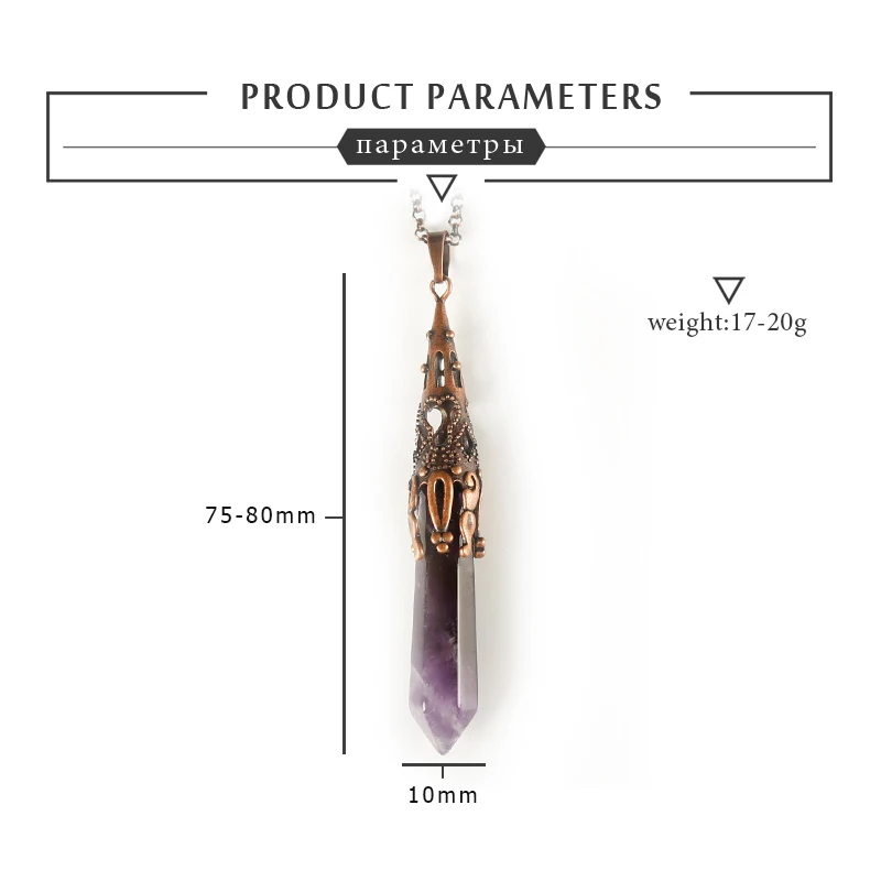 1pc natural stone pendant jewelry necklace mineral healing crystals rose quartz meditation holiday party DIY gift | Дом и сад