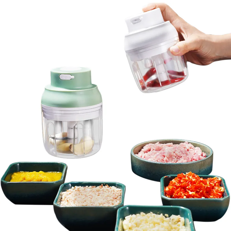 

Multifunctional Mini Electric Vegetable Cutting Meat Froth Masher Fruit Masher Kitchen Tools Accessories Gadgets