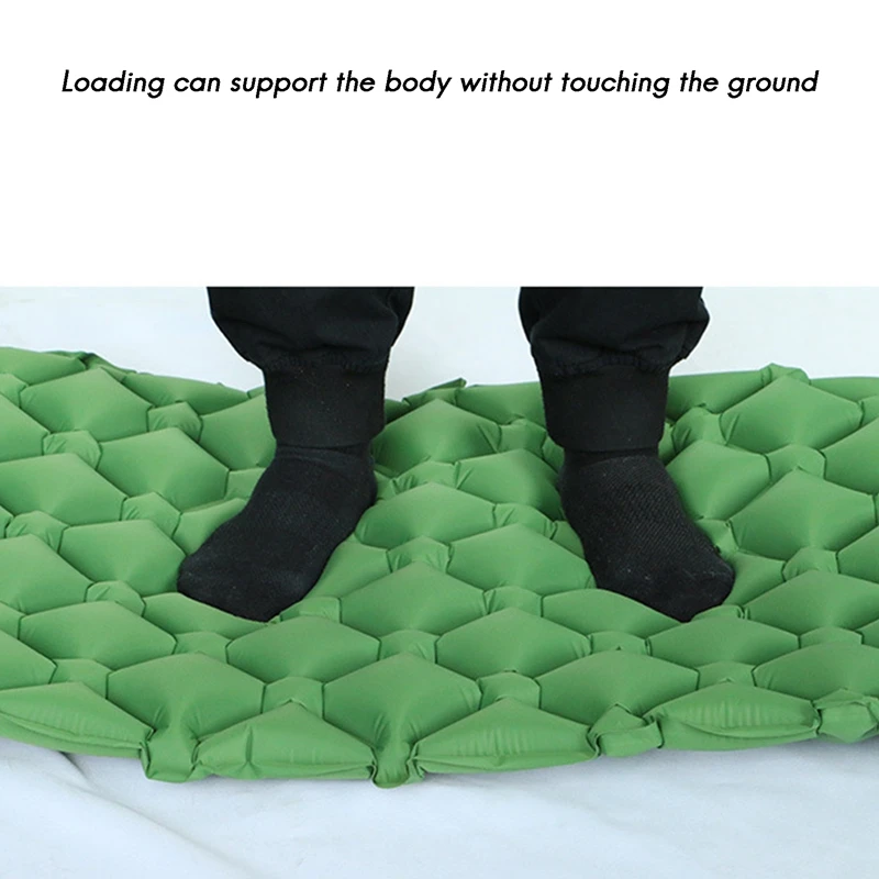 

Camping Sleeping Pad Comfortable Camp Sleep Air Mattress Built-in Pillow Ultralight Portable Fast Inflatable for Travel