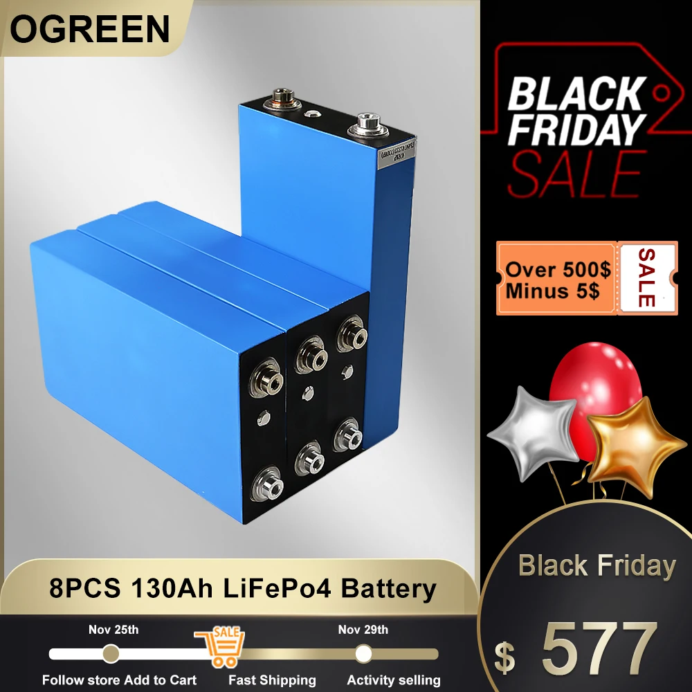 

Аккумуляторная батарея высокой разрядки, 3,2 в, Ач, 8 шт.