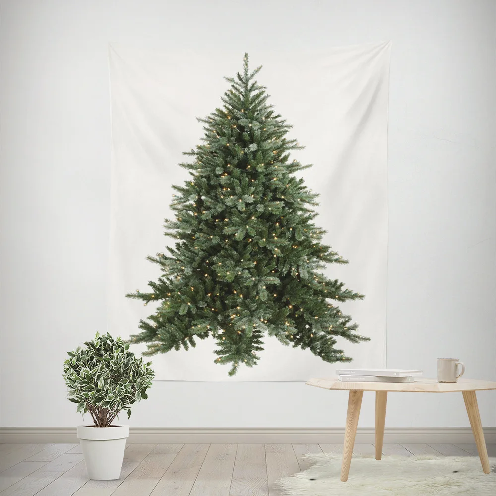 Рождественская елка гобелен настенное одеяло Прямая доставка полиэфирная