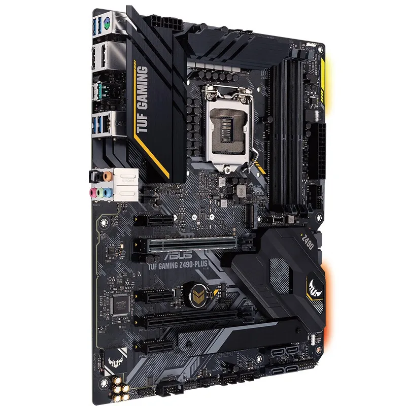 Игровой ASUS TUF LGA 1200 Материнская плата Intel 10th Gen Z490 (Wi-Fi 6) SATA 6 ATX материнская (Dual M.2 12 + 2 |