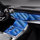 ТПУ автомобиль пленка для салона Центральная панель передач Панель управления приборной панелью Экран Защитная Наклейка для Audi Q8 2019 2020 защита фар