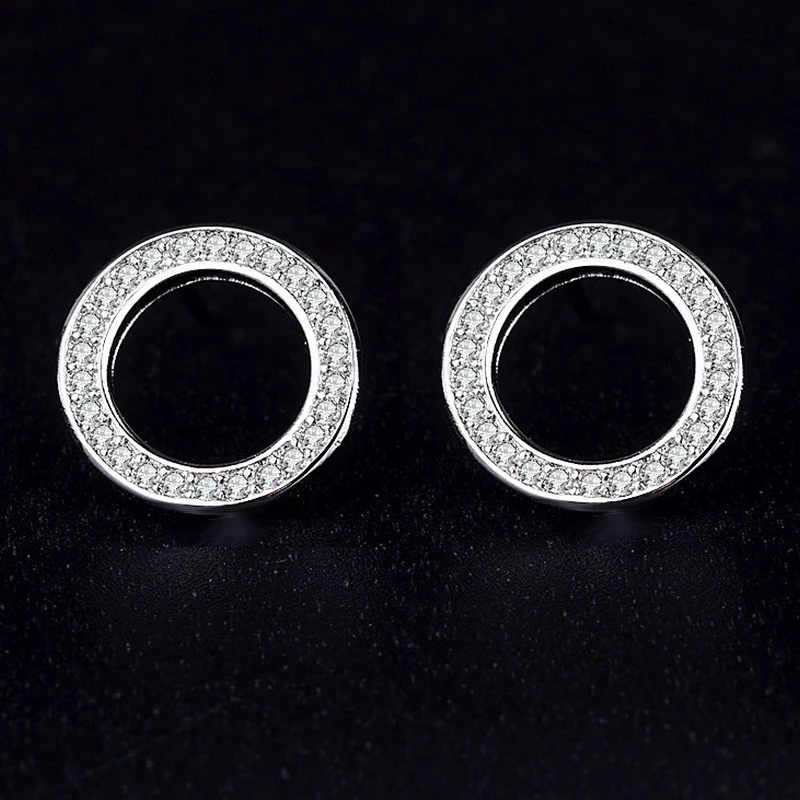 

Модные Универсальные изысканные круглые серьги в стиле ретро, свадебные серьги-гвоздики для женщин, Рождественский подарок с полным кубиче...