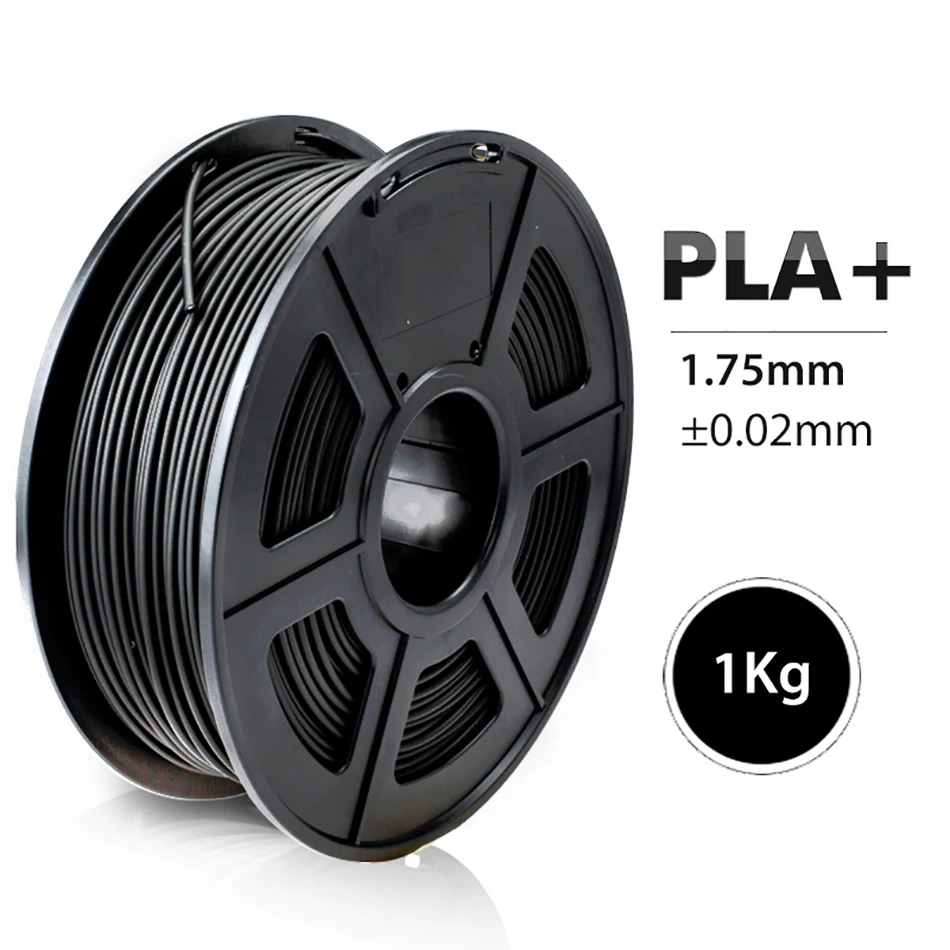 PLA PLUS Black SUNLU PLA/PLA+ нить для 3d принтера 1,75 мм 1 кг с катушкой PLA/PLA Plus, нить для 3D печати, ручка, детский гаджет - Цвет: PLA PLUS Black