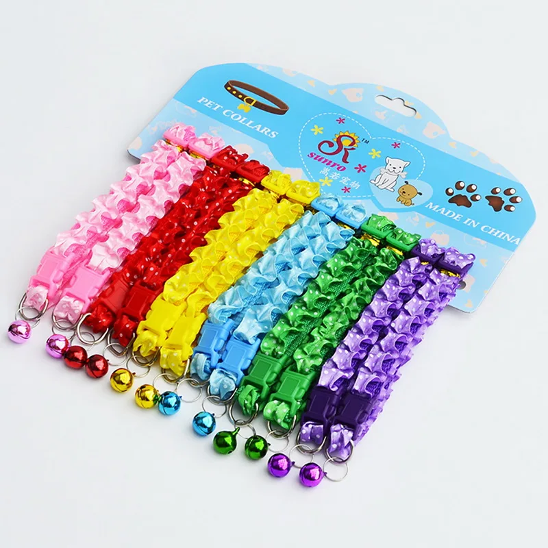 1 шт. милый однотонный волнистый ошейник для собак кошки Декор прочные аксессуары