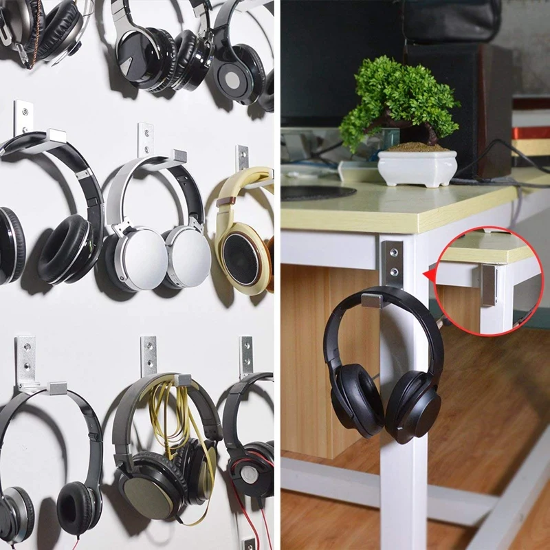 

5 PCS Foldable Wall Hook, Invisible Folding Aluminum Wall Mount Hook Headphones Holder Coat Hook Creative Clothes Hook for Kitch