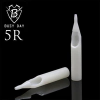 tattoo tips 5rt professional 50pcs sterile disposable tattoo needle round tips tip for tattoo body art accessories supplies