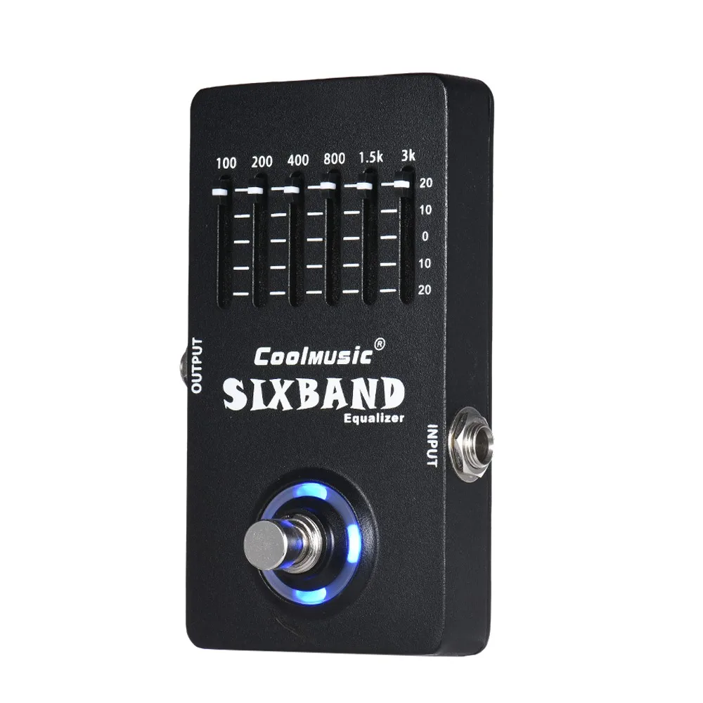 Electric Guitar Equalizer Effect Pedal 6-Band EQ Full Metal Shell True Bypass | Спорт и развлечения
