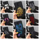 Чехол с драконом для Samsung J2 Core, мягкий черный матовый чехол из ТПУ для телефона Samsung Galaxy J2, J5 Prime, J7, A01, A2, J2Core Pro 2018