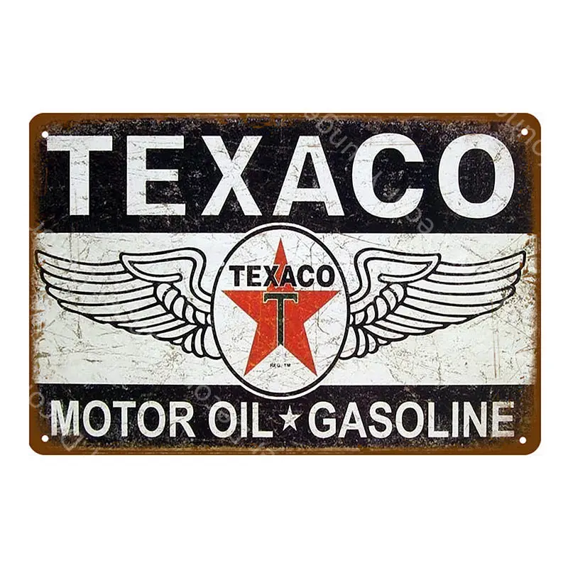 YD2390H Винтаж Texaco Esso STP индийский Чемпион гараж масло металлические знаки плакат Декор для бара паба железная живопись дома искусство YH032 - Цвет: YD2390H
