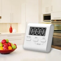 LCD Digital Screen Countdown Timer Magnetic Cooking Practical Clock Alarm Timer Alarm Stopwatch Kitchen Stand with Cooking L6J2