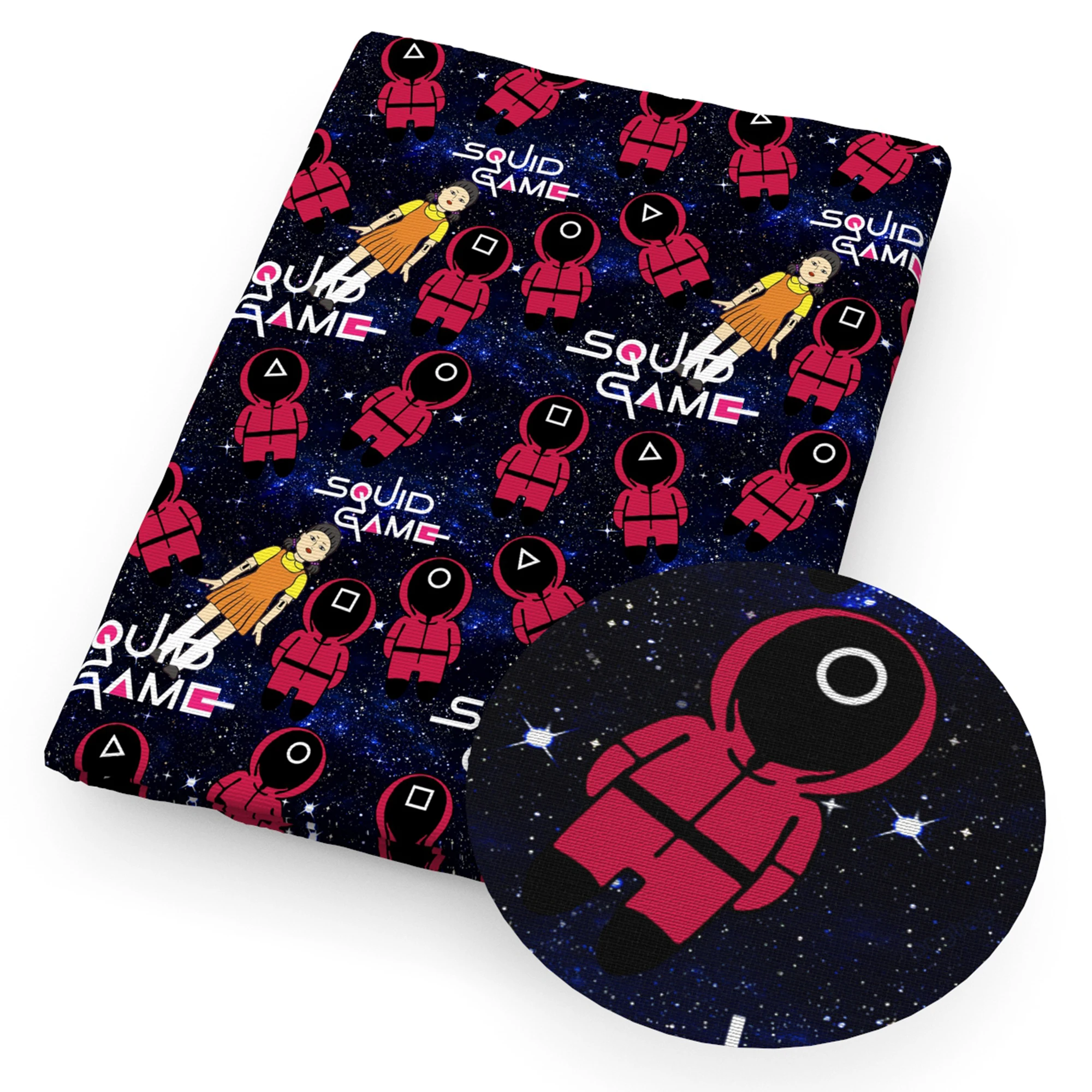 Популярные игры ткань из полиэстера и хлопка с цифрами для шитья рукоделия